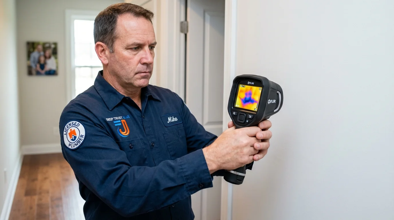 Thermal imaging leak detection by Johns Plumbing LLC in Iuka
